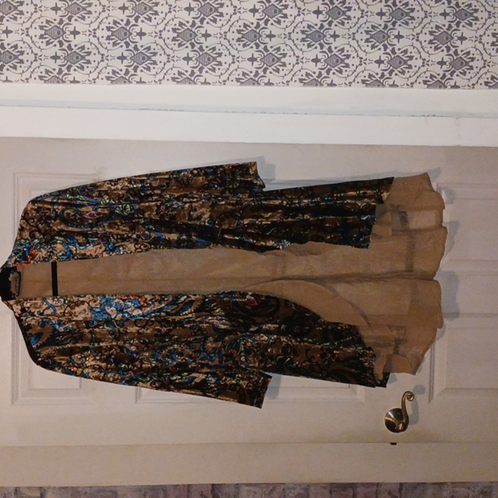 Long velvet jacket